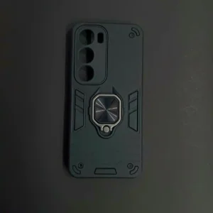 Vivo Y29 Black Ring Stand Back Cover