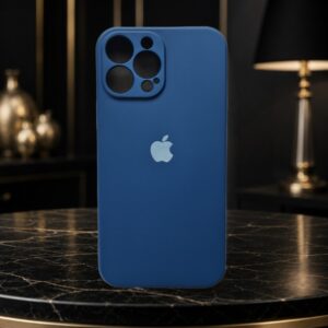 IPHONE 13 PRO MAX SILICONE (BLUE) BACK COVER