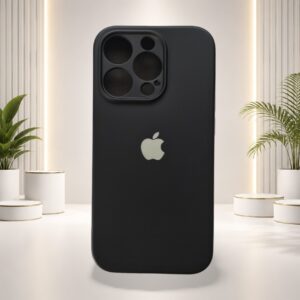IPHONE 14 PRO SILICONE (BLACK) BACK COVER