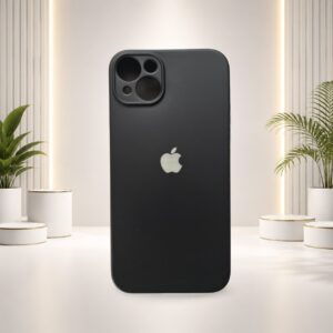 IPHONE 15 PLUS BLACK SILICONE BACK COVER